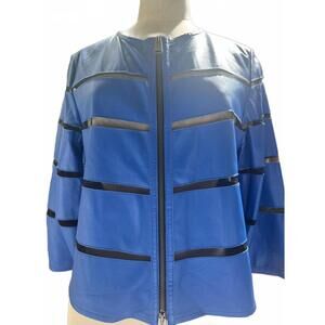 NEW IN TRANSIT 2 women's audrey short jacket in cobalt